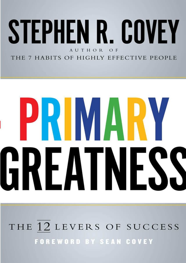 Primary Greatness : The 12 Levers of Success (পেপারব্যাক) | Primary Greatness : The 12 Levers of Success (Paperback)