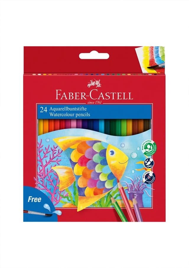 Faber-Castell 24 Watercolour Pencils (114425) | 