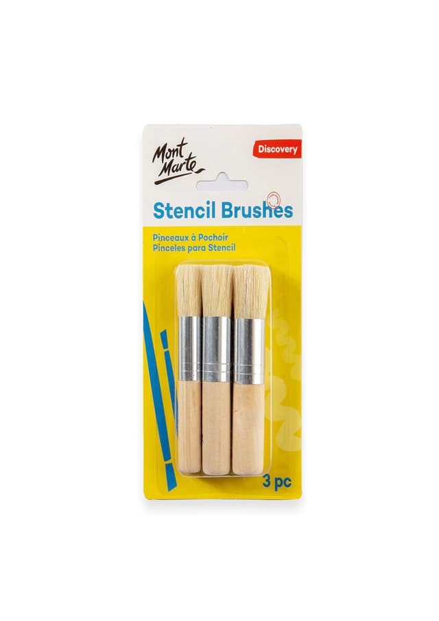 Mont Marte Stencil Brushes 3pc (MAA0021) | 