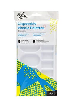MAPL0012 Mont Marte Disposable Plastic Palettes 5pc | 