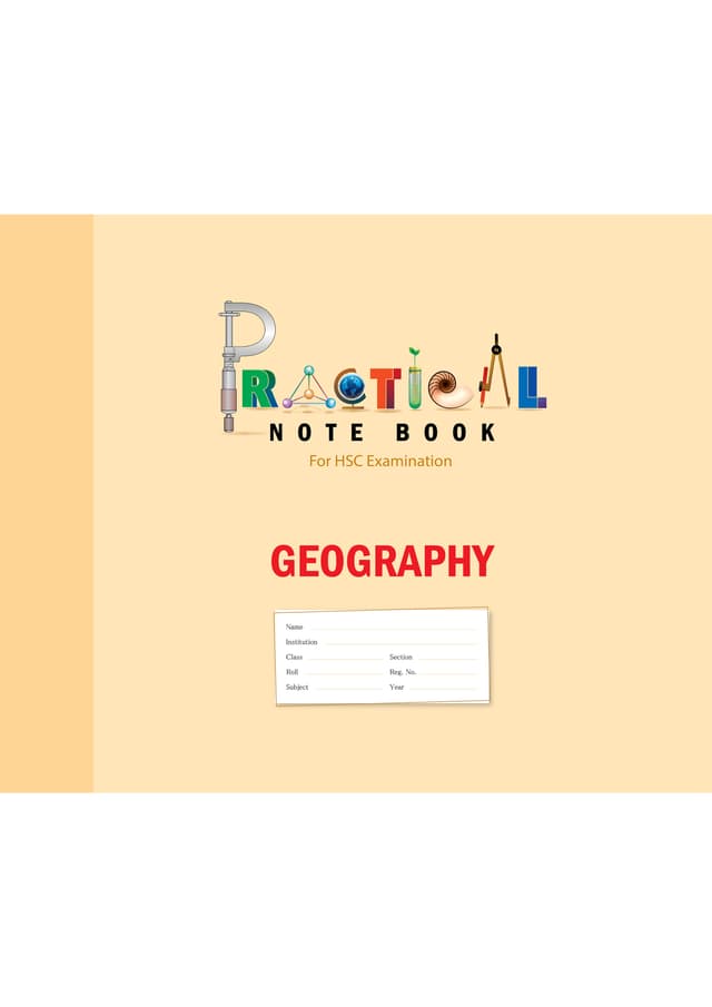 Panjeree Geography HSC Practical Note Book | 