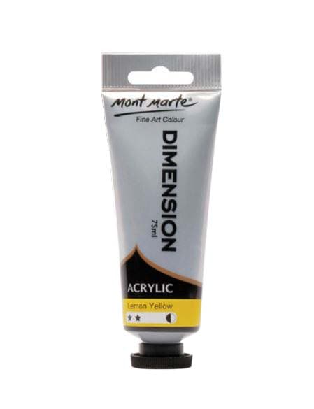 PMDA0005 M.M. Dimension Acrylic 75mls Lemon Yellow | 