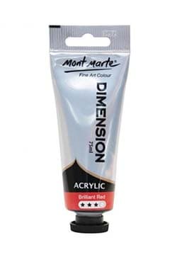 PMDA0010 M.M. Dimension Acrylic 75mls Brilliant Red | 