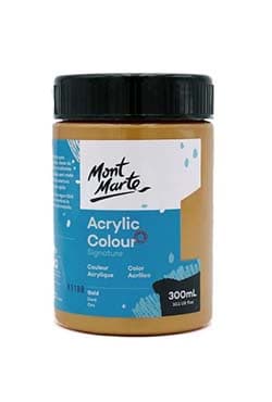 MSCH3033 MM Studio Acrylic Paint 300ml Gold | 