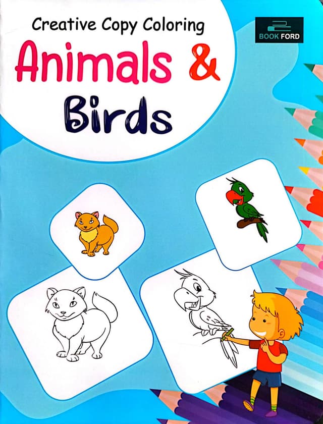 Creative Copy Coloring Animals & Birds (পেপারব্যাক) | Creative Copy Coloring Animals & Birds (Paperback)