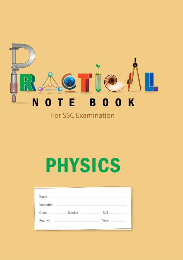 Panjeree Physics SSC Practical Note Book | 