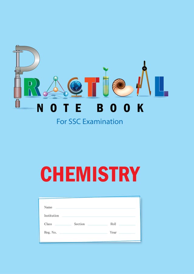 Panjeree Chemistry SSC Practical Note Book | 