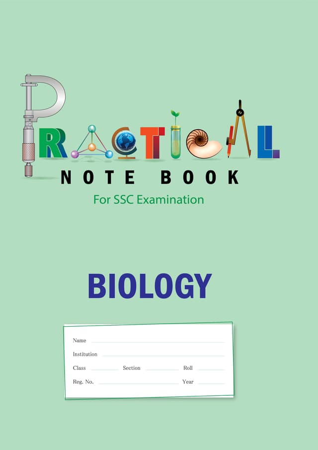 Panjeree Biology SSC Practical Note Book | 