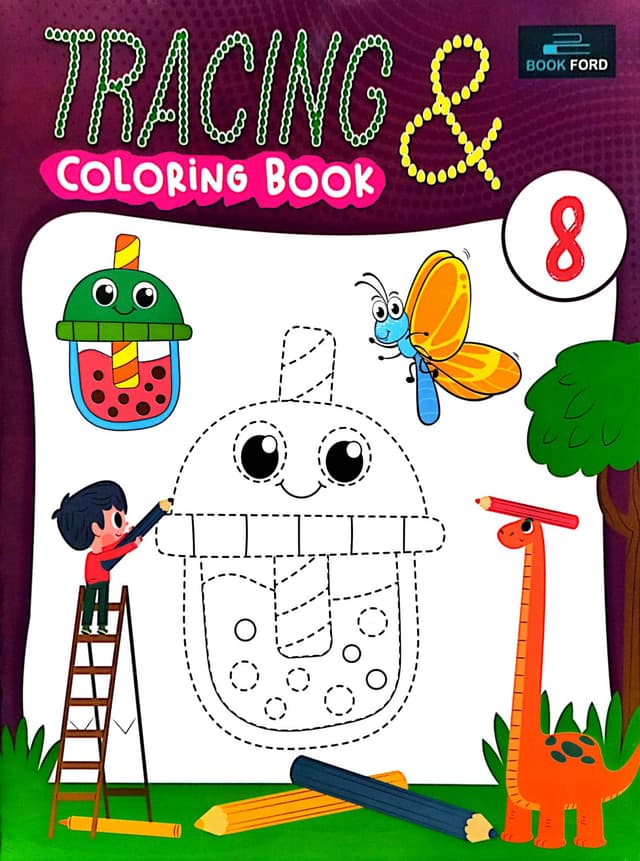Tracing & Coloring Book 8 (পেপারব্যাক) | Tracing & Coloring Book 8 (Paperback)