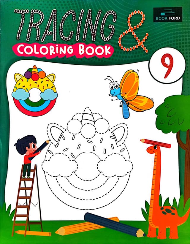 Tracing & Coloring Book 9 (পেপারব্যাক) | Tracing & Coloring Book 9 (Paperback)