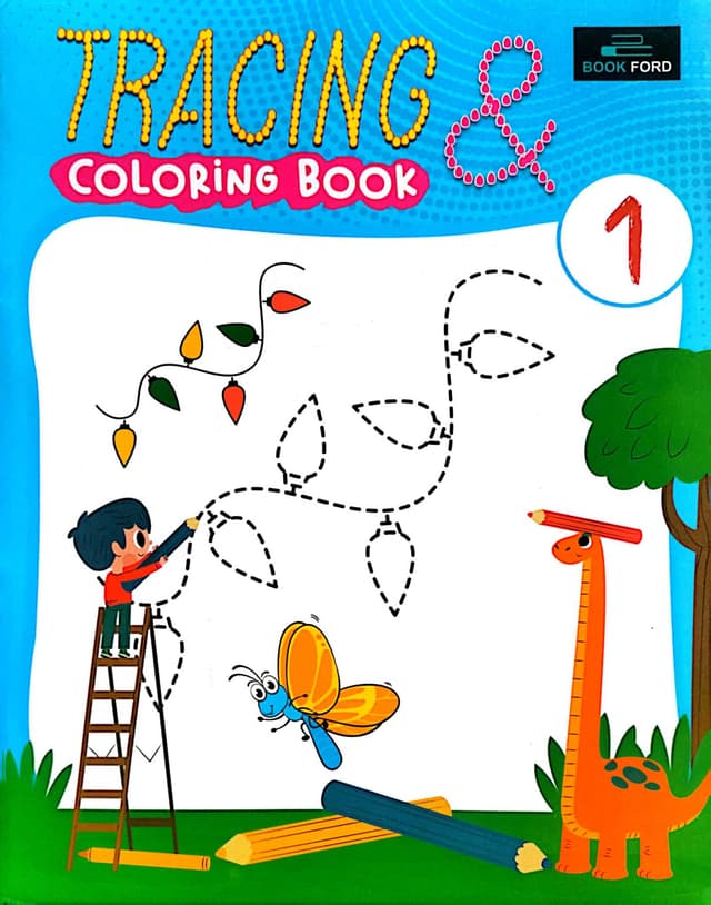 Tracing & Coloring Book 1 (পেপারব্যাক) | Tracing & Coloring Book 1 (Paperback)