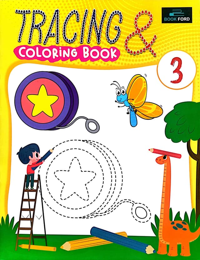 Tracing & Coloring Book 3 (পেপারব্যাক) | Tracing & Coloring Book 3 (Paperback)