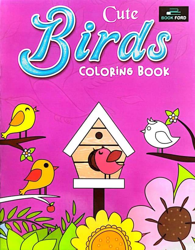Cute Birds Coloring Book (পেপারব্যাক) | Cute Birds Coloring Book (Paperback)