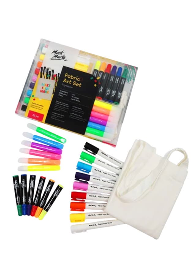 Mont Marte Fabric Art Set Signature 22pc (MMGS0046) | 