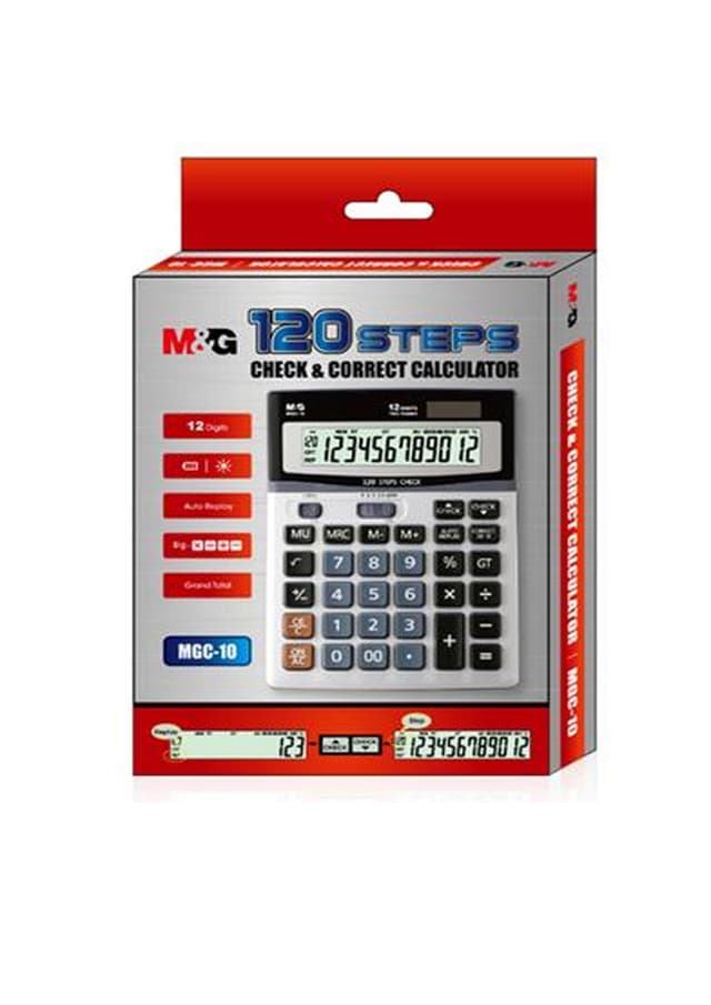 M&amp;G Check &amp; Correct Calculator 120 Steps (ADG98779) | 