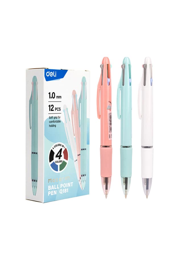 Deli Macaron Ball Point Pen 1.0mm (Q181) - 1 Pc | 