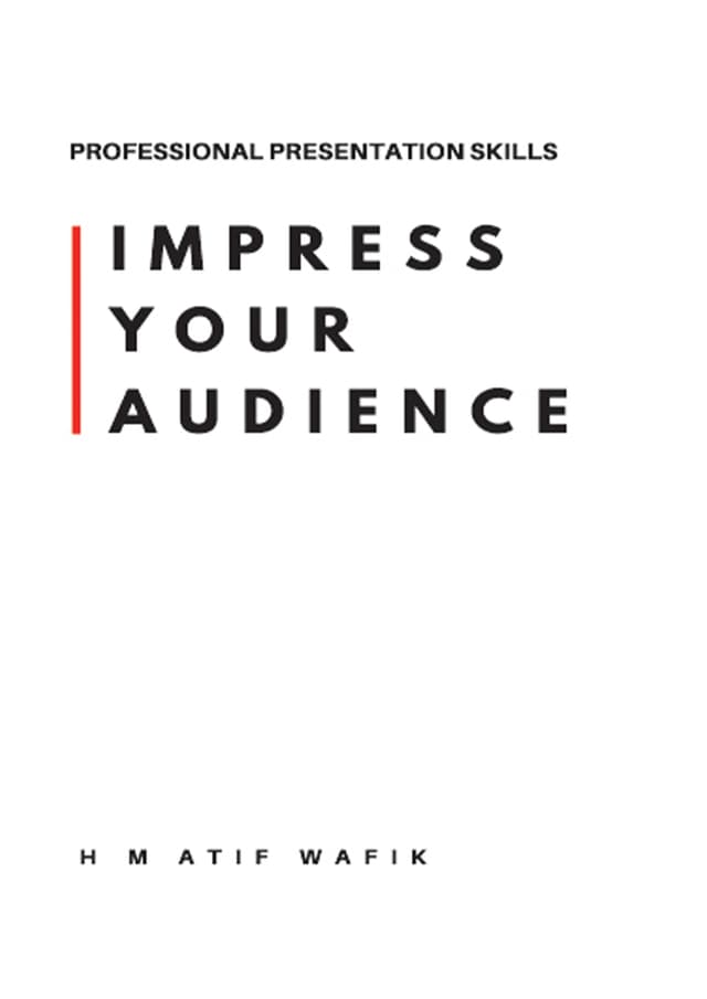 Impress Your Audience (পেপারব্যাক) | Impress Your Audience (Paperback)