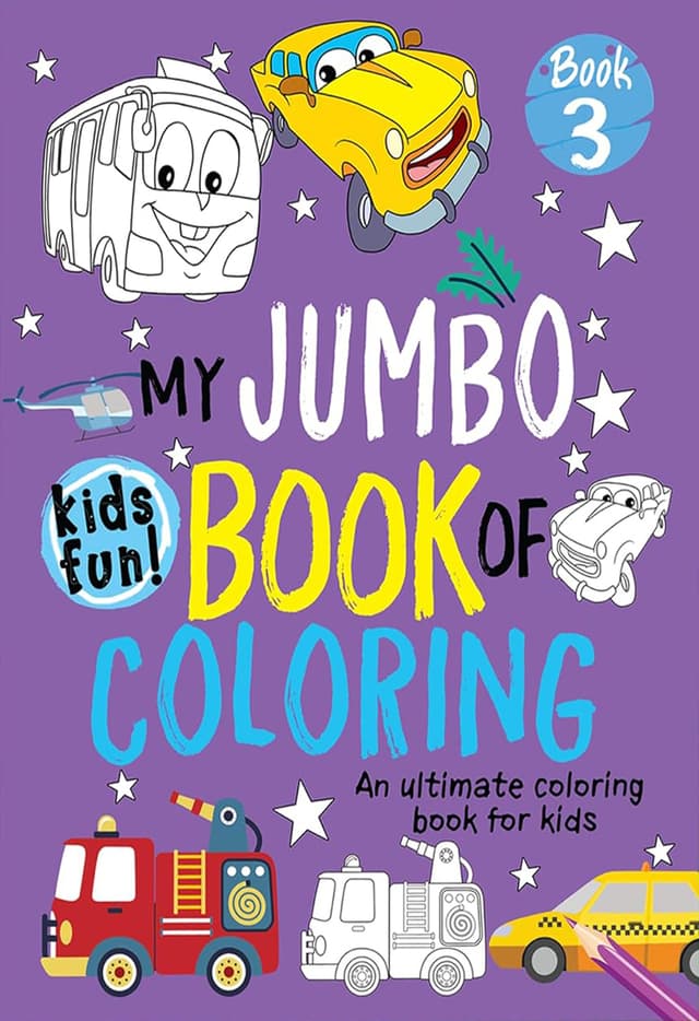 My Jumbo Book of Coloring Book 3- (Purple) (পেপারব্যাক) | My Jumbo Book of Coloring Book 3- (Purple) (Paperback)
