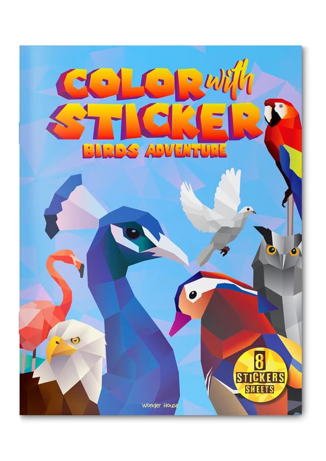 Color with sticker: Birds Adventure (পেপারব্যাক) | Color with sticker: Birds Adventure (Paperback)