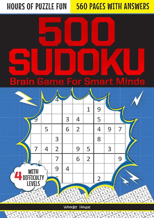 500 Sudoku Brain Games For Smart Minds (পেপারব্যাক) | 500 Sudoku Brain Games For Smart Minds (Paperback)