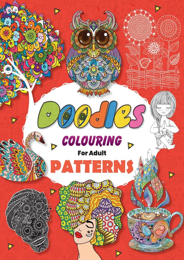 Doodles Colouring For Adult Patterns (পেপারব্যাক) | Doodles Colouring For Adult Patterns (Paperback)