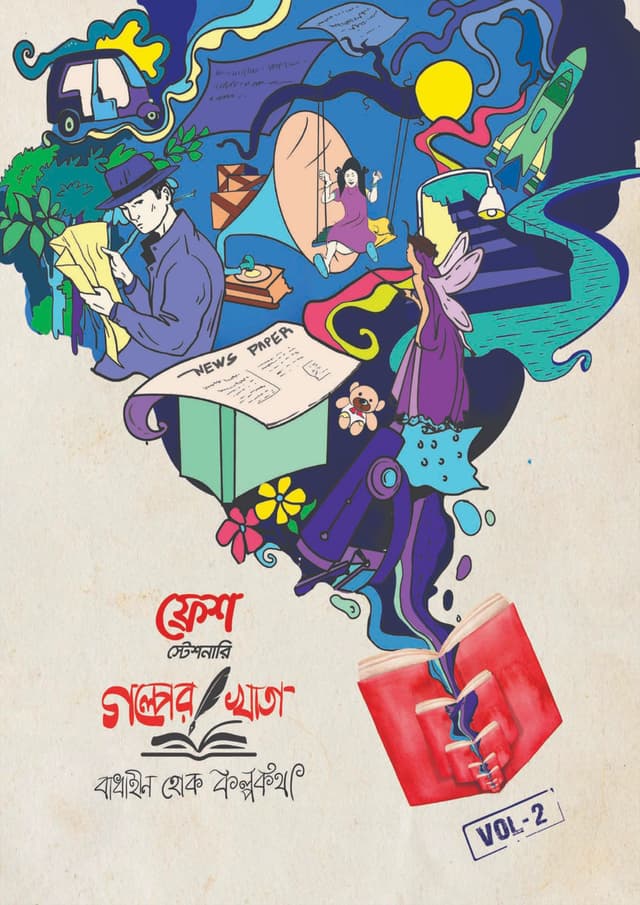 ফ্রেশ স্টেশনারি ‘গল্পের খাতা’ ভলিউম-২ (পেপারব্যাক) | Fresh Stationary 'Golper Khata' Volumn-2 (Paperback)