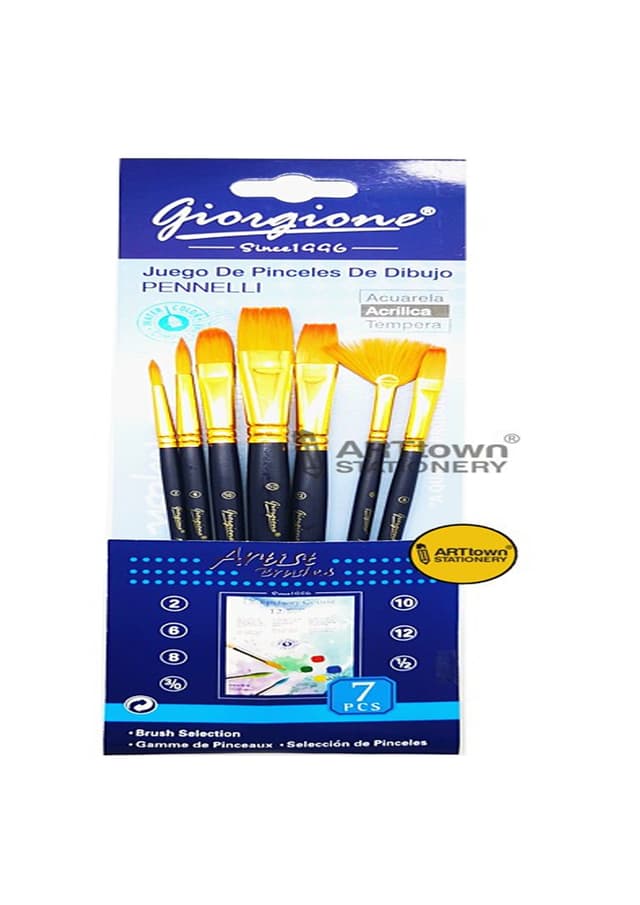 Giorgione Artist Brush Set 7pc G-178- F, H | 