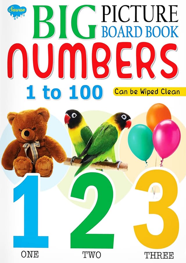 BIG PICTURE BOARD BOOK : Numbers 1 to 100 (পেপারব্যাক) | BIG PICTURE BOARD BOOK : Numbers 1 to 100 (Paperback)
