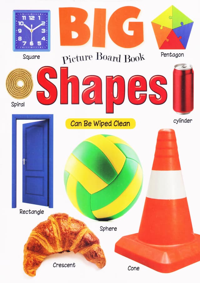 BIG PICTURE BOARD BOOK : Shapes Can Be Wiped Clean (পেপারব্যাক) | BIG PICTURE BOARD BOOK : Shapes Can Be Wiped Clean (Paperback)