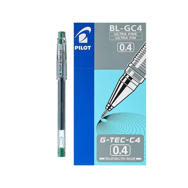 Pilot G-Tec-C4  Roller Ball Pen 0.4 (BL-GC4) Green Vert | 