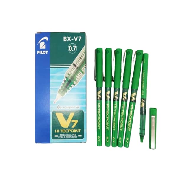 Pilot Hi-Tecpoint 0.7mm Pen (BX-V7) (Green Vert) | 