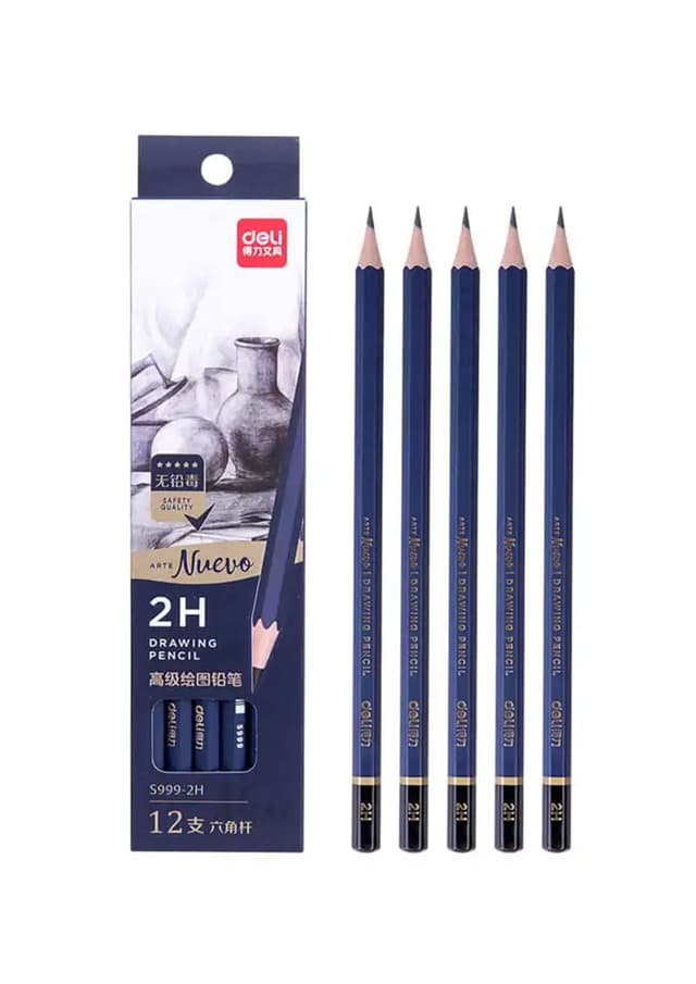 Deli Arte Nuevo 2H Drawing pencil N0.S999-2H -1pcs | 