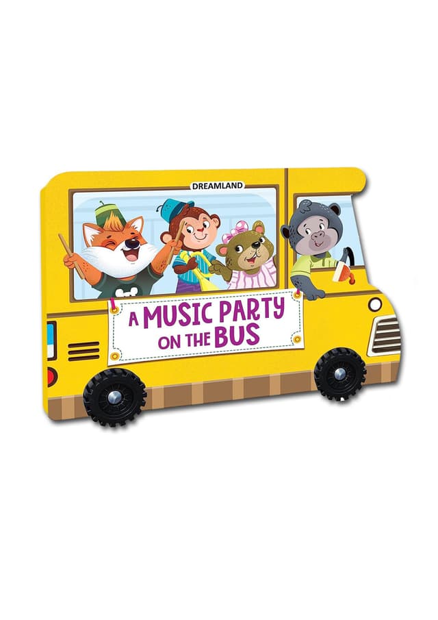 A Music Party on the Bus – Wheel Board Book (হার্ডকভার) | A Music Party on the Bus – Wheel Board Book (undefined)