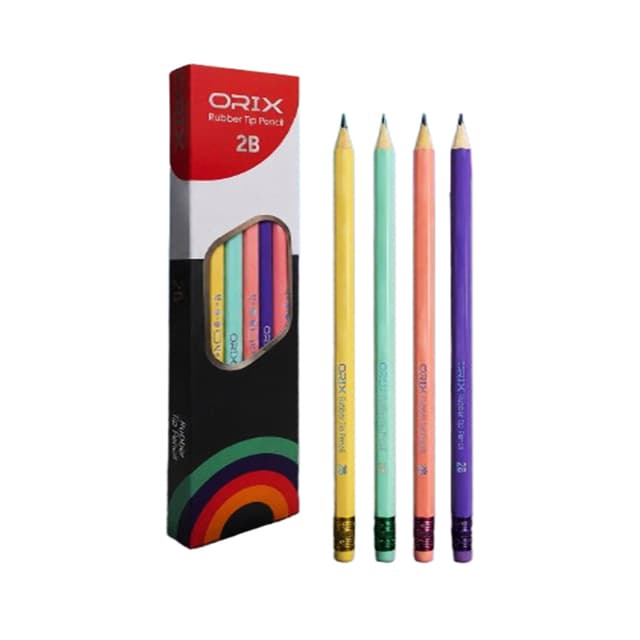 Orix Rubber Tip Pencil 2B (ORTP2B) | 