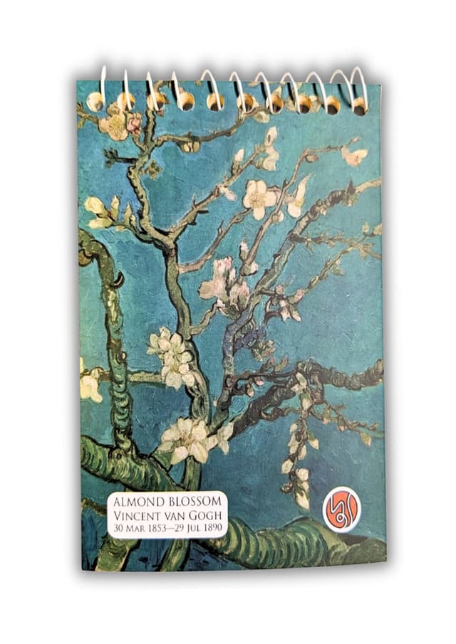 Almond Blossom Spiral Pocket Notebook | 