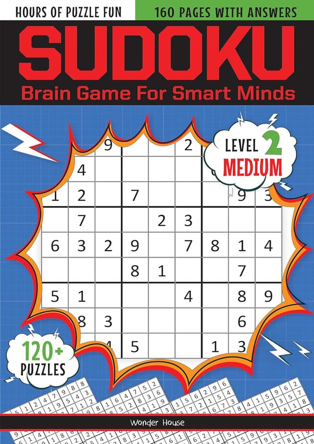 Sudoku - Brain Games For Smart Minds Level 2 Medium (পেপারব্যাক) | Sudoku - Brain Games For Smart Minds Level 2 Medium (Paperback)