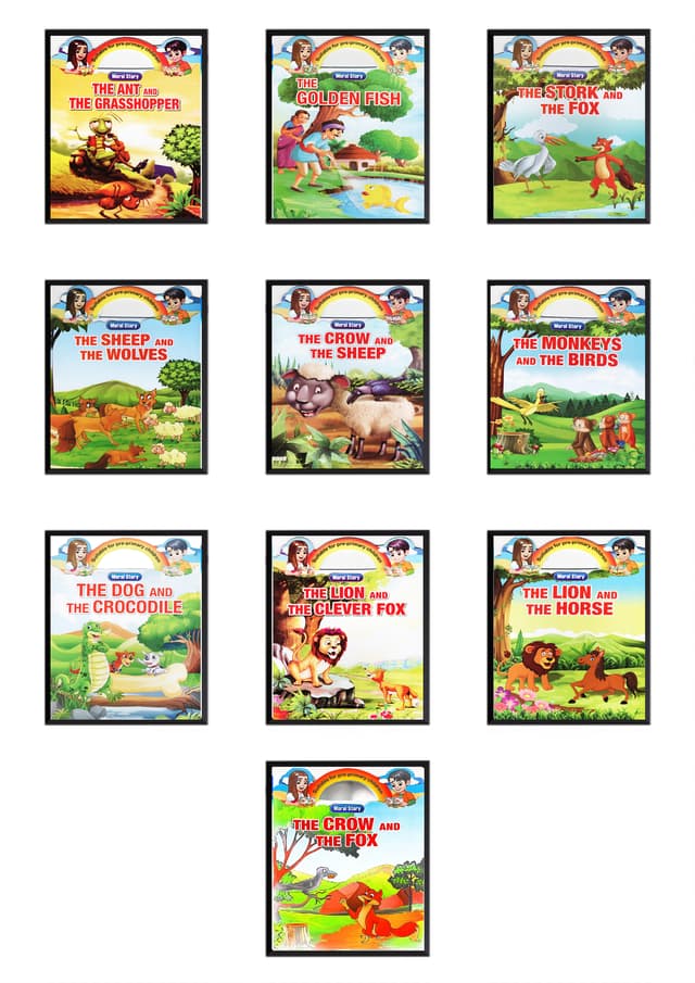 Suitable for pre-primary children-Moral Story Series (Ten Books Together) (পেপারব্যাক) | Suitable for pre-primary children-Moral Story Series (Ten Books Together) (Paperback)