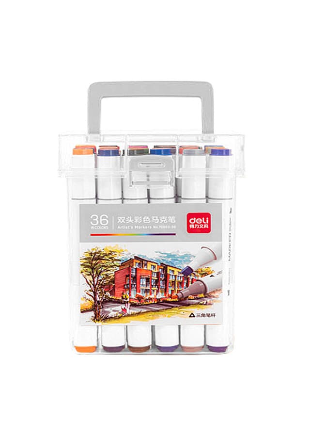 Deli Artist's Double Headed Marker 36 Color - 70803-36 |