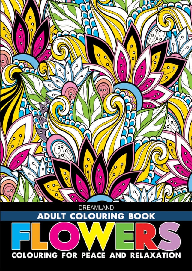 Flowers Adult Colouring Book (পেপারব্যাক) | Flowers Adult Colouring Book (undefined)